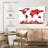 Aliaz Rose Abstract World Map-107692764