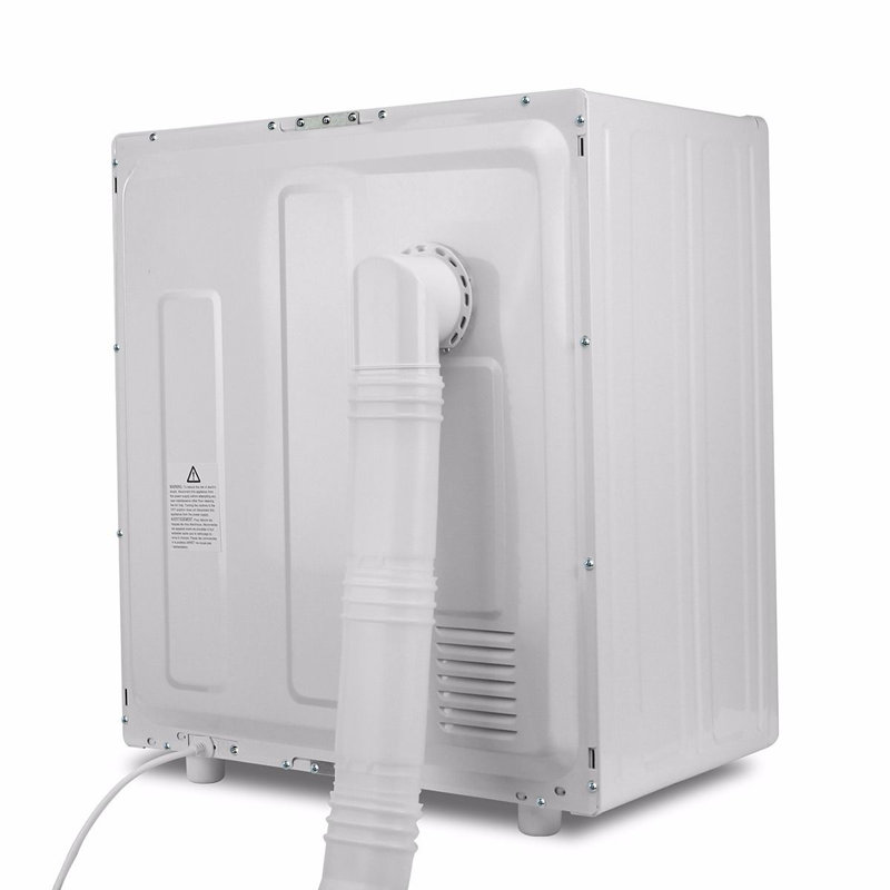 Compact White Portable Electric Front Load Clothes Dryer