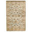 Hand Knotted Wool Area Rug in Light Blue And Ivory