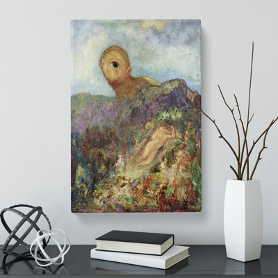 The Cyclops by Odilon Redon - Wrapped Canvas