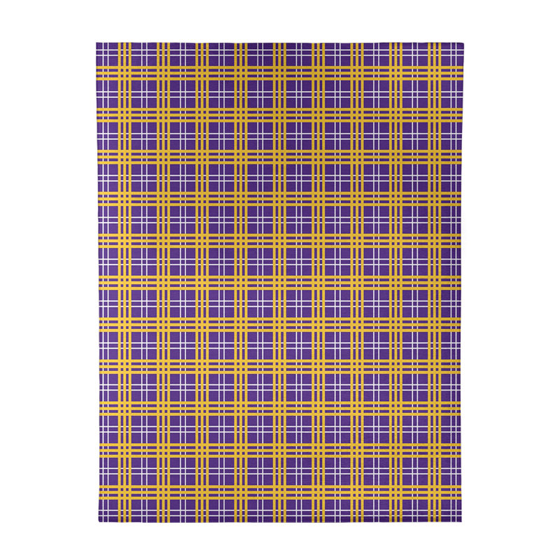 Tapis à carreaux mauve, Rectangle 9 pi x 12 pi