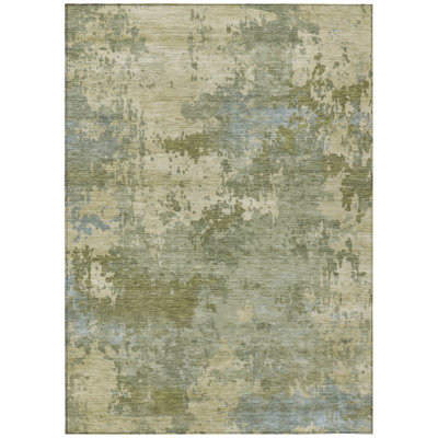 Machine Washable Indoor/Outdoor Jocelyn ACN2143 Abstract Rug