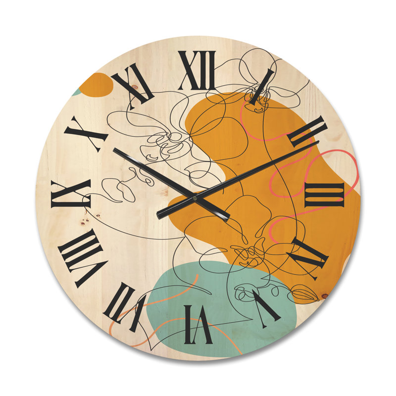 Horloge murale en bois, Moyen