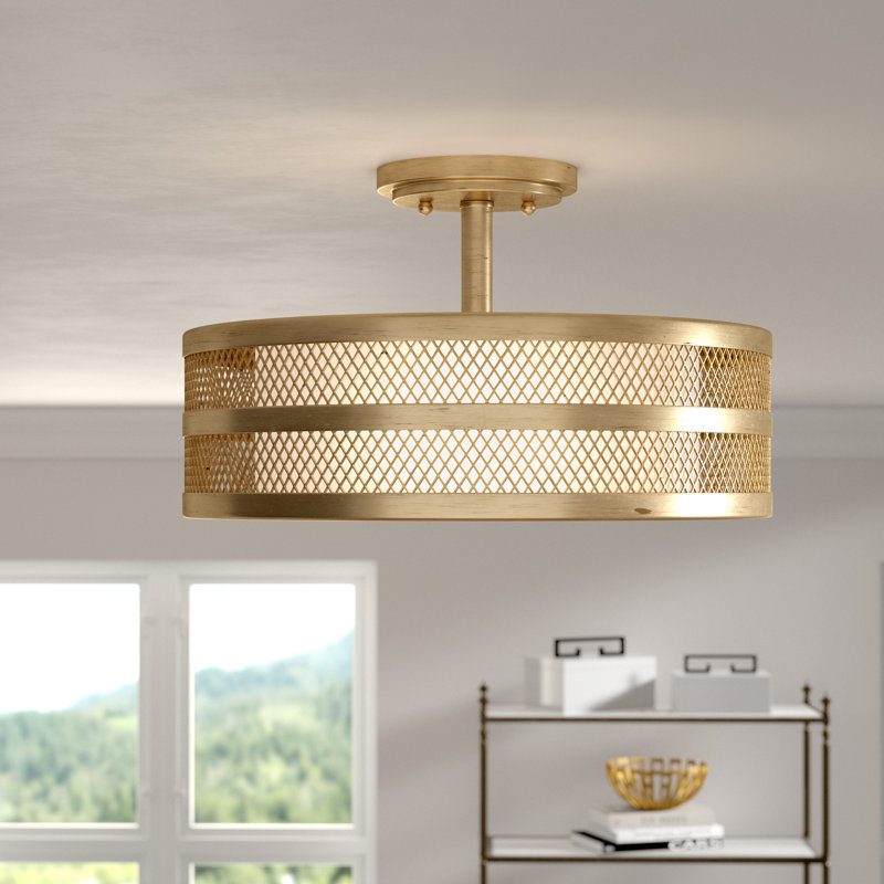 Chamniss 3 - Light Gold Unique/Statement Pendant
