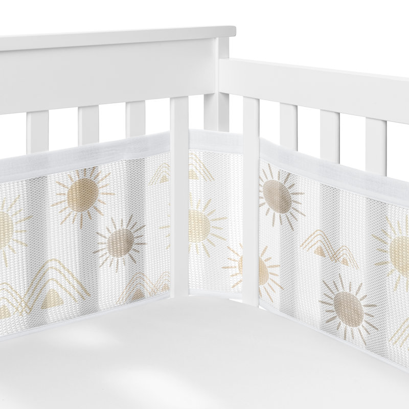 Literie 6 pièces pour lit de bébé Boho Desert Sun Taupe Boy Sweet Neutre Sweet Jojo Designs 