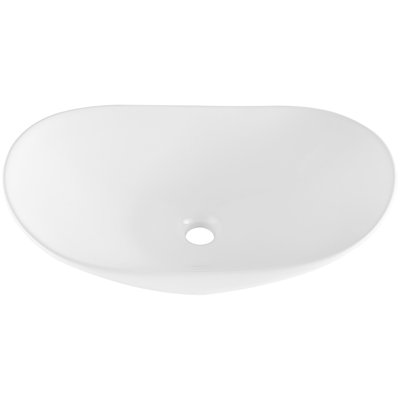 Comptoir de meuble-lavabo vasque moderne en céramique 23,3 po x 14,2 po