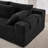 Sectional With Chenille Cover - 108" L Shaped, 4 Capacity, Space Efficient Upholstered Apartment Contemporary Style-658760893