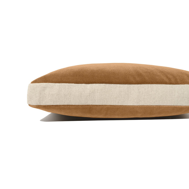 Deveraux Box Throw Pillow, Cognac