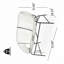 OUTDOOR PATIO WICKER LOVE SEAT, WHITE PE RATTAN & IRON FRAME, SET OF 1