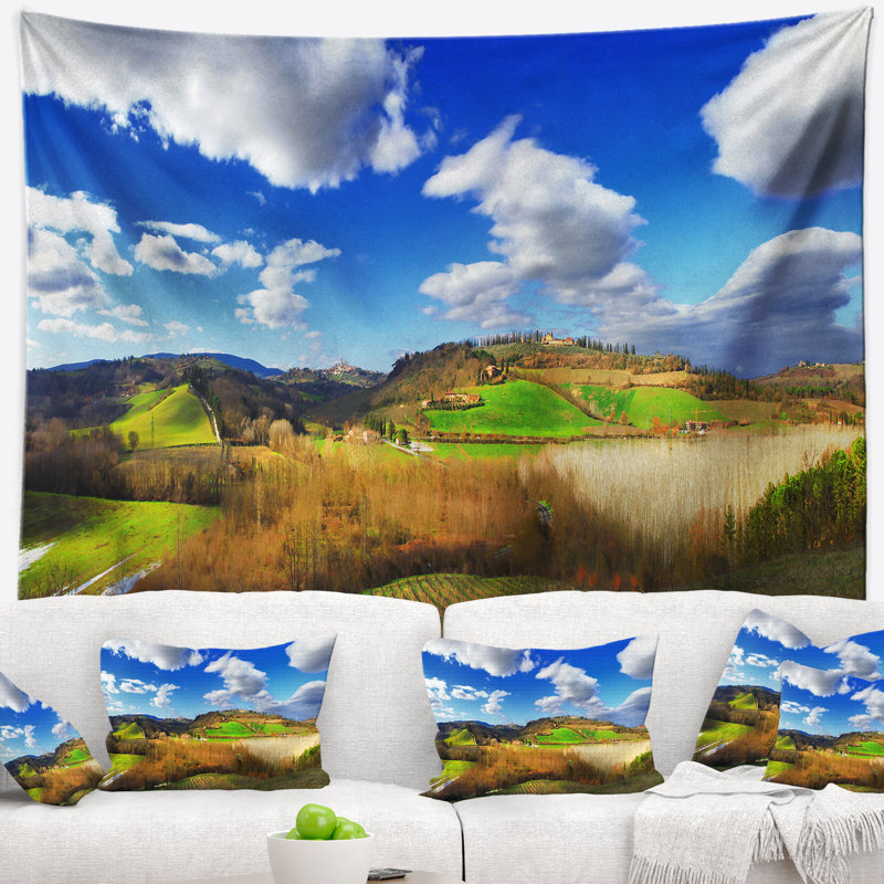 Tapisserie panoramique Schafer Spectacular Toscana, H 32 po x l 39 po
