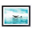 Two Humpback Whales in Abstract - Picture Frame Graphic Art Print-55777688-55777694