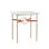 Equus Glass Top Side Table