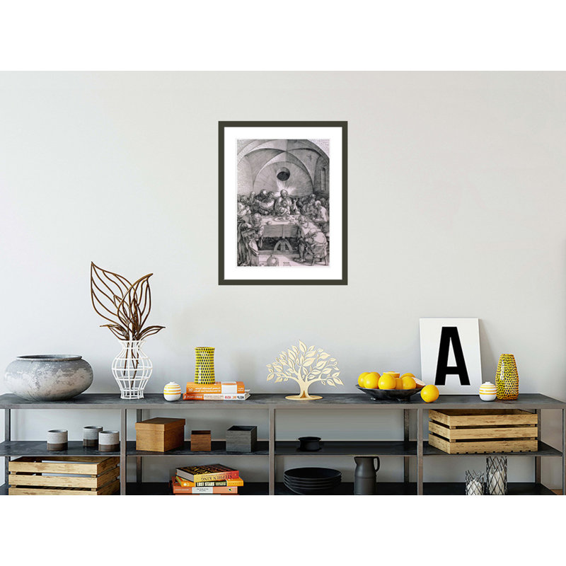 La Cène de la série «Great Passion» par Albrecht Dürer, impression giclée sur cadre, H 29,5 po x l 23,2 po