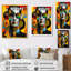 90's Retro Geometric personnage - Abstract Portraits, reproduction d'art mural-1886065184-1886065194