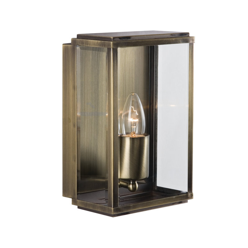Caden 25cm H Outdoor Flush Mount, Antique Brass