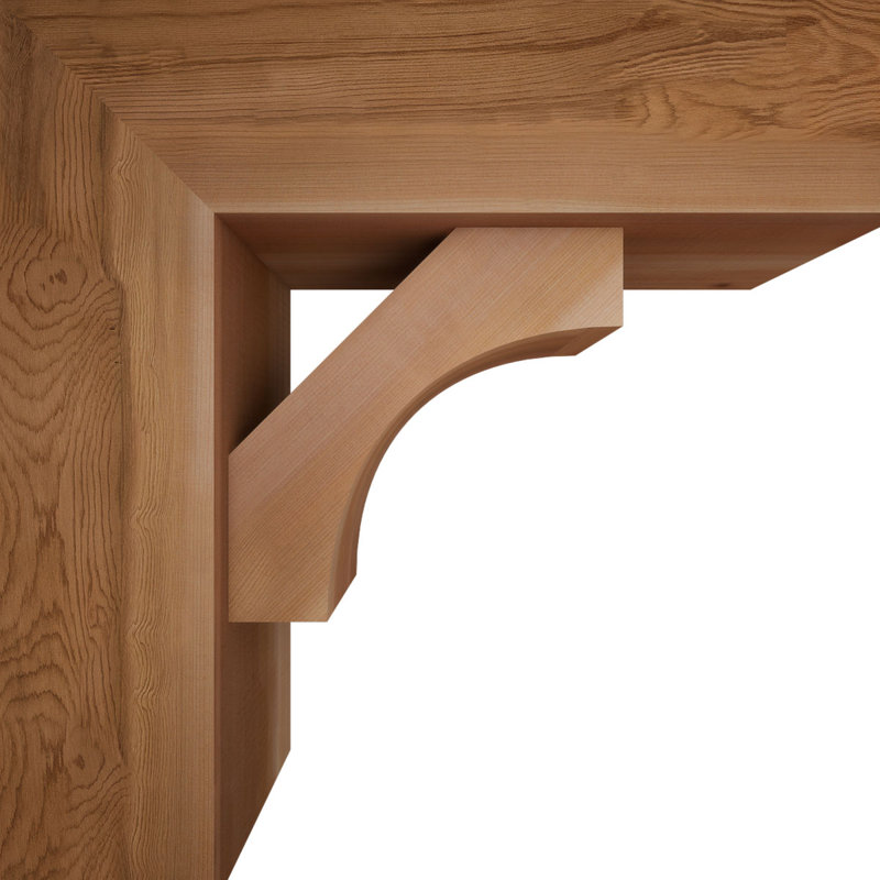 Support Westlake Block avec support décalé, 22 X 22, Cèdre rouge occidental de l 7 1/2 po (lisse)