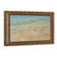 Vagues océaniques sur la plage. Cadre mural vintage orné – Cadre doré décoratif pour œuvres d'art.-1074399141