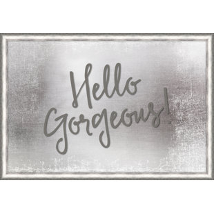 « hello superbe », art textuel encadré