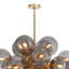 Shine Chandelier (Natural Brass with Smoke Glass)-998495968-998495969