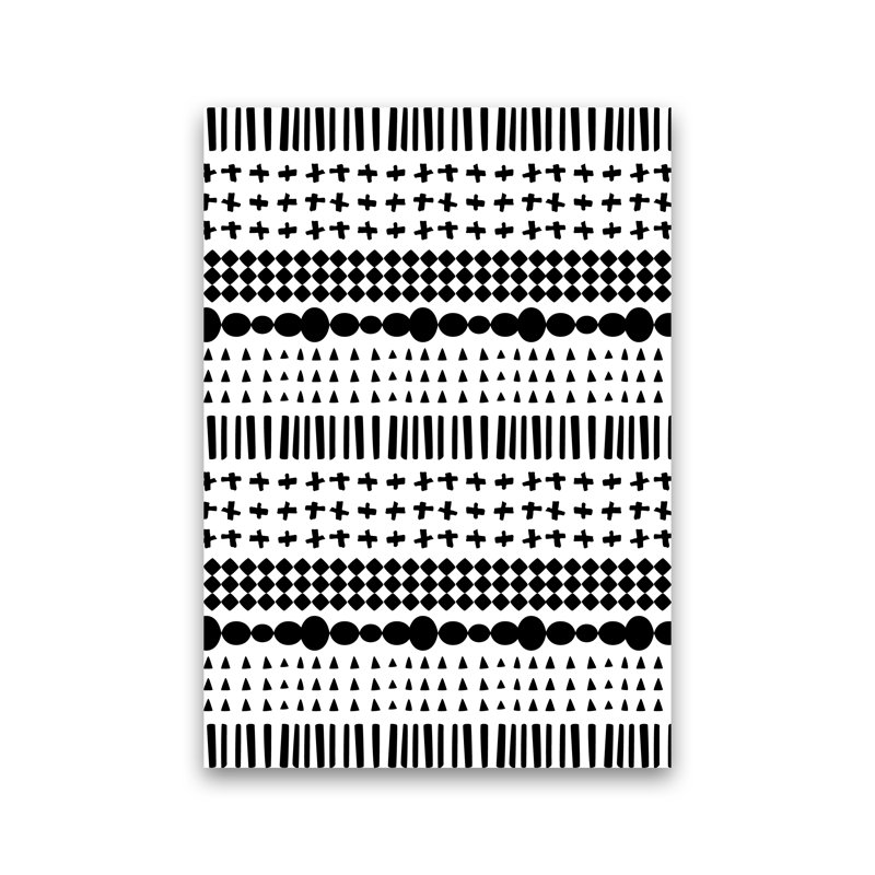 Scandi Pattern No 1 - Print, 59cm H x 42cm W x 1cm D, No Framed