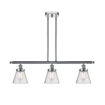 Luminaire suspendu linéaire à 3 lumières pour îlot de cuisine Wilmoth