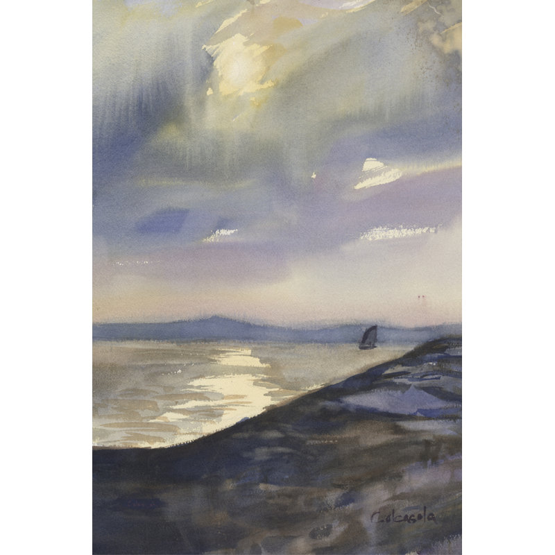 Evening Sail by Stephen Calcasola - Wrapped Canvas Print, 46 cm H x 30 cm W
