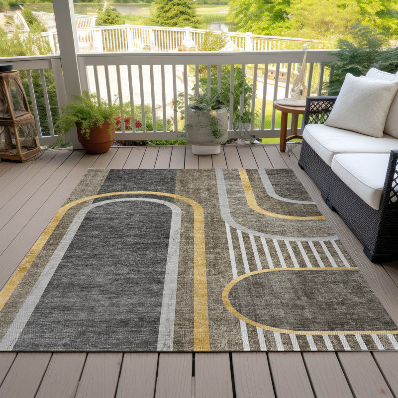 Tapis intérieur / extérieur Schaal, Rectangle 2 pi 6 po x 3 pi 10 po
