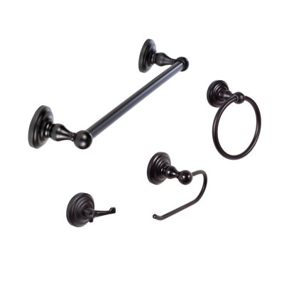 Boulder 4 - Piece Bathroom Hardware Set