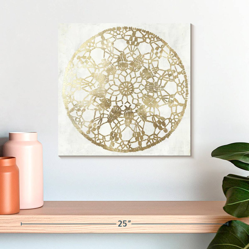 Kerner Gilded Star I, 16" H x 16" W