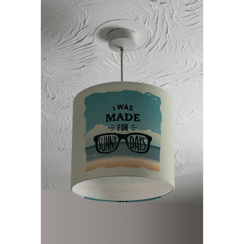 Cotton Drum Lamp Shade ( Uno ), 22cm H x 25cm W x 25cm D