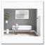 Banc de rangement contemporain avec métal chromé et similicuir blanc-1513808390