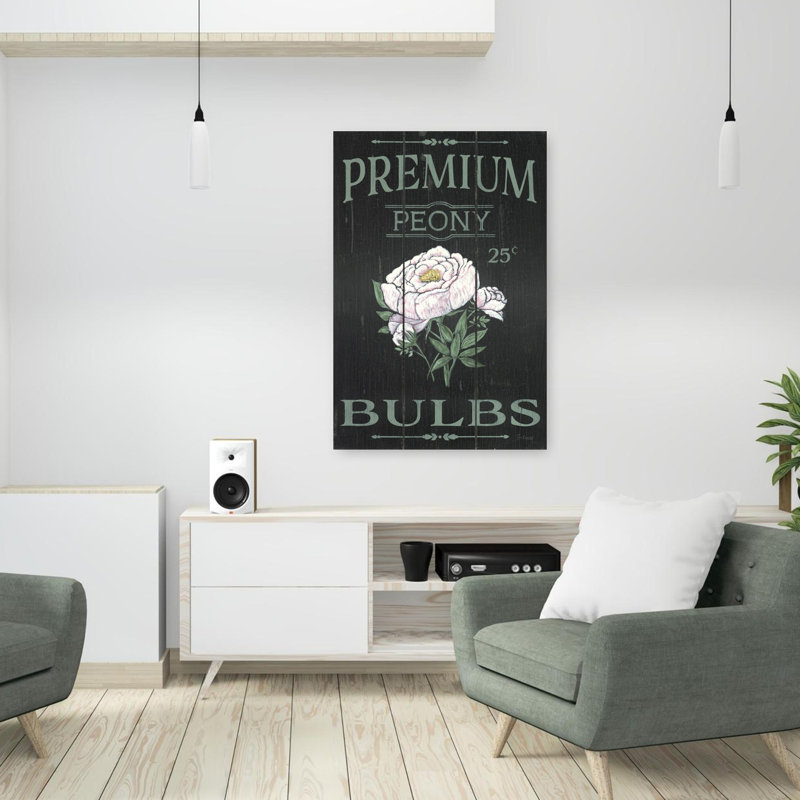 Pivoine avec pivoines, H 36 po x l 24 po