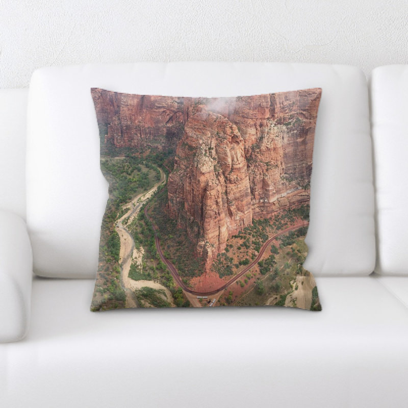 Andish Microsuede Reversible Throw Pillow
