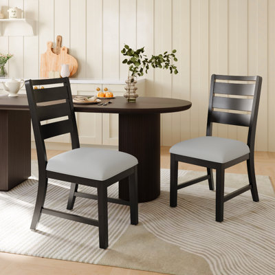 Upholstered Solid Wood Dining Chair