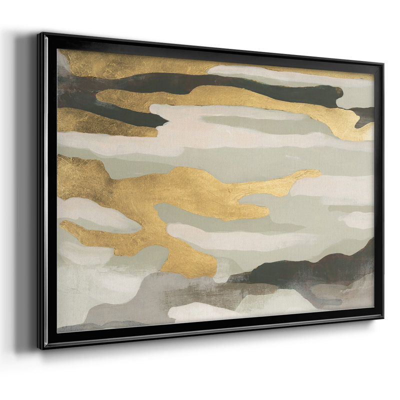 Toile tendue avec châssis Golden Valley Sands II, Noir, H 30 po x l 44 po x P 1,5 po