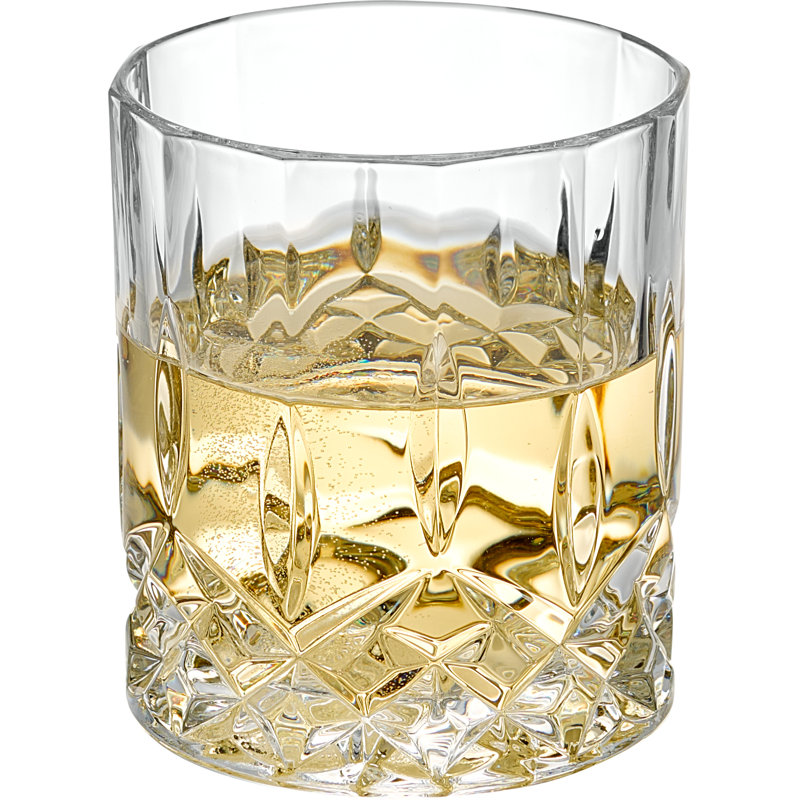 Whiskey Glasses - Double Old Fashioned Rocks Glass - Set of 4  - 10.5 oz