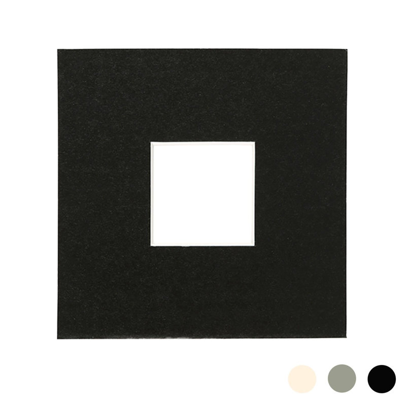 Nicola Spring - Picture Mount, Black, 15cm H x 15cm W x 0.5cm D