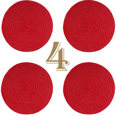 Ensemble de 4 napperons antidérapants Mary