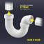 Couvercle en PVC 1-1 / 2 po.