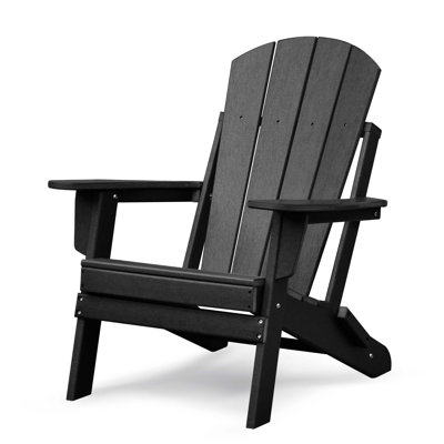 Chaise pliante Adirondack pour l'extérieur avec repose-pieds, chaise pliante Hdpe pour foyer d'extérieur toutes saisons, chaise de jardin ergonomique pour terrasse et terrasse