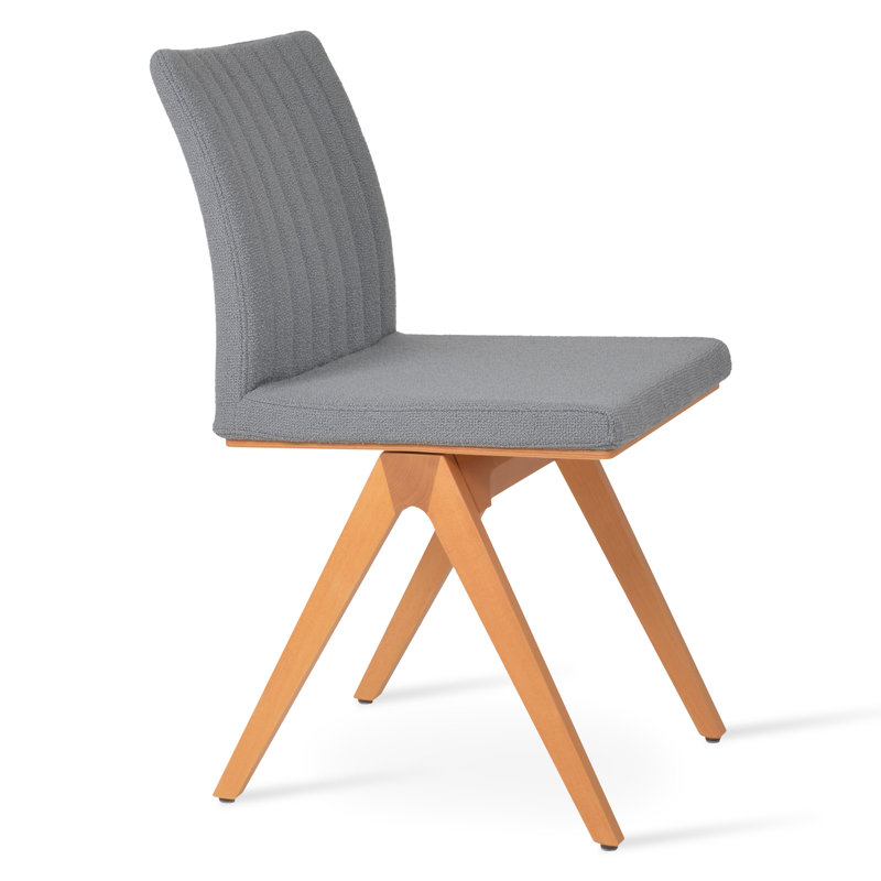 Chaise Zeyno Fino, Boucle gris, Naturel
