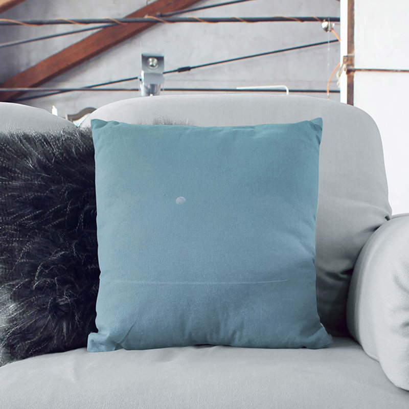 Square Throw Cushion, Black, 40cm H x 40cm W x 15cm D