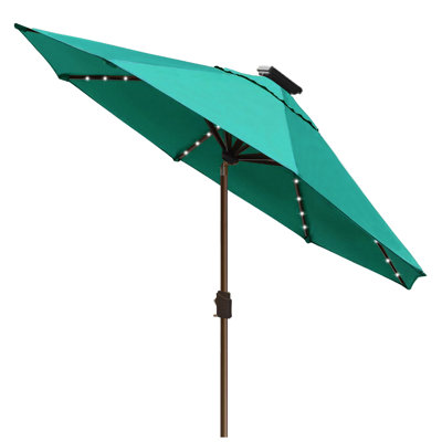 Parasol de marché Ayzah 9 pi avec 80 lumières DEL