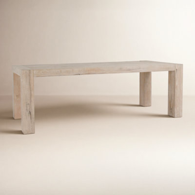 Elise 89" Solid Wood Dining Table