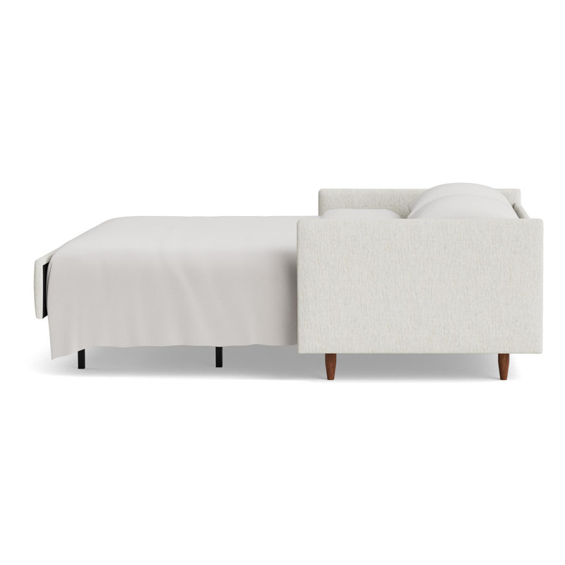 Skinny Fat Sofa Bed, Performance Weave - Snow
