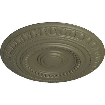 Endurathane Artis Ceiling Medallion, 15 3/4"OD x 1 3/8"P (Fits Canopies up to 6 7/8"), Hand-Painted Spartan Stone Finish