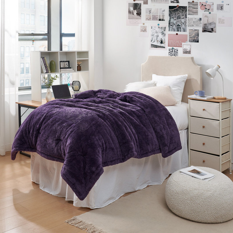 Édredon surdimensionné The Original Plush - Coma, Édredon simple très long, Mauve