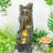 Waterfall Fountain for Outdoor Gardens and Patio Backyards Includes Energy-Efficient LED Lights and Easy Setup for Instant Relaxation