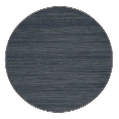 Machine Washable Solid Grey Area Rug