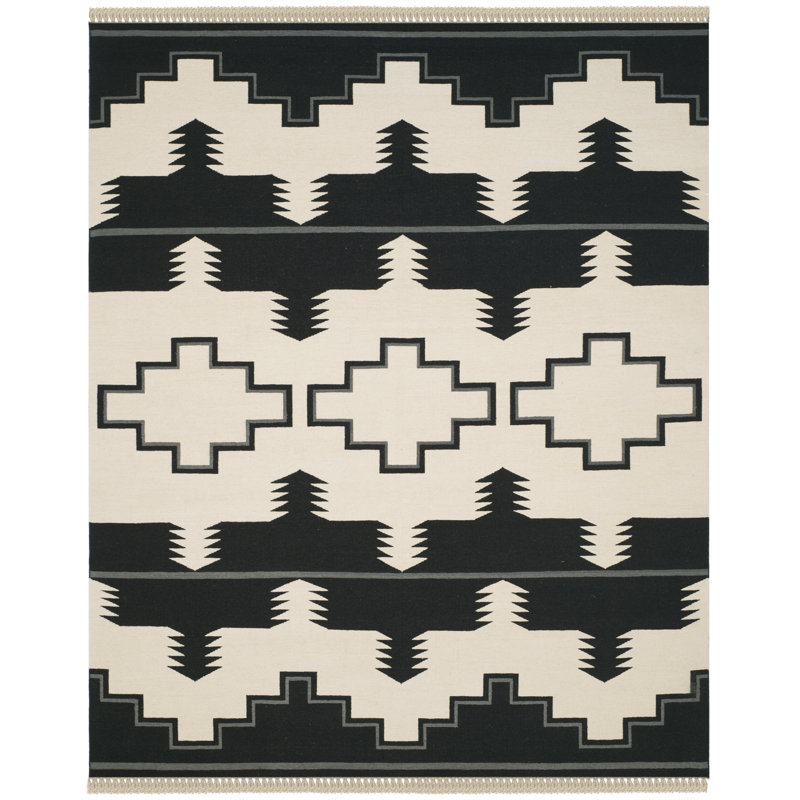 Ralph Lauren Plains Creek Wool, Cotton Geometric Rug, Rectangle 9' x 12'
